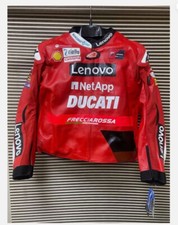 DUCATI CORSE Giacca Moto Racing Moto Racing Pelle Giacca Motociclista
