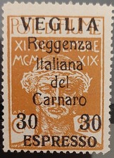 ITALIA ITALY FIUME VEGLIA 1920