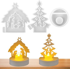 3 Pcs Stampi in Silicone per