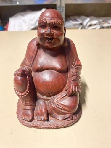 Statua buddha legno epoca - statua, in