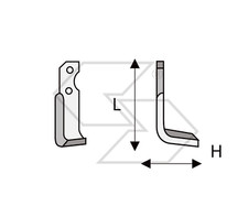20 x ZAPPETTE MOTOZAPPA MOTOCOLTIVATORE BRUMI PULCE H50 L137 Piatto 30x4