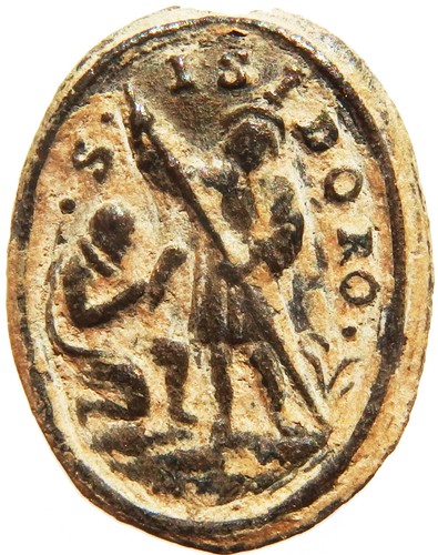 Antica medaglia religiosa san - medaglia,