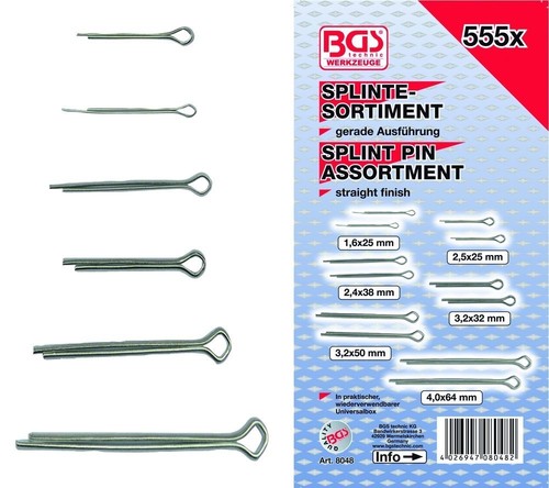 555 coppiglie assortimento - in,