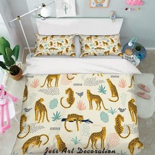 Set copripiumino 3D leopardato