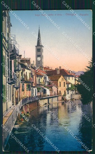 Verbania omegna postcard - verbania,