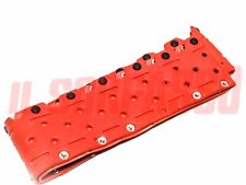 COPRI VOLANTE ROSSO CON BOTTONI NERI FIAT 500 600 850 124 125 126 127 128 A112