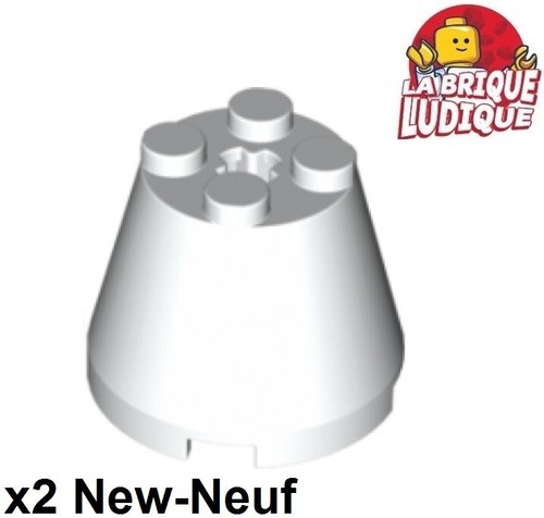 Lego cone 3x3x2 axle hole - cone,