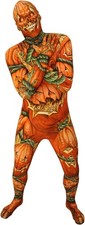 Costume Halloween Spaventoso Zucca Jack O’Lantern Ufficiale Morphsuit Adulto Uomo