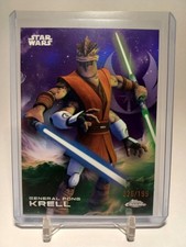 2025 Topps Chrome Star Wars General Pong Krell #119 Purple Refractor 26/199
