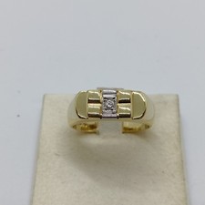 ANELLO DA UOMO IN ORO GIALLO E
