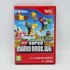 NEW SUPER MARIO BROS WII NINTENDO WII COMPLETO PAL MULTILINGUA ITALIANO