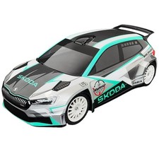 Bittydesign Carrozzeria ŠKODA Fabia RS Rally2 1/10 190mm TRASPARENTE Light We...