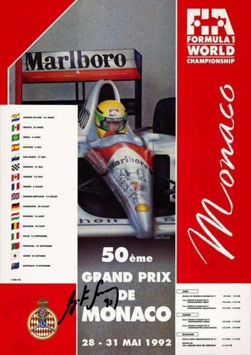 Poster gran premio - gran, monaco