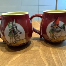 COPPIA TAZZE CERAMICA MERCATINI NATALE CHRISTMAS MARKET MOHABA GERMANIA 