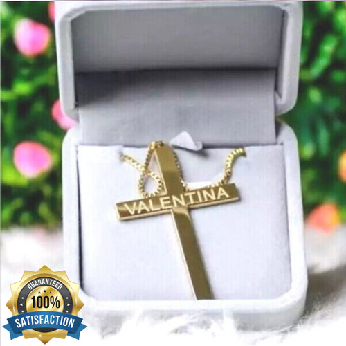 Collana con nome croce - , uomo