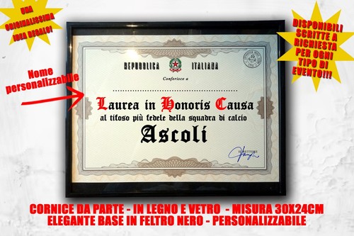 Laurea quadro tifoso calcio