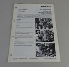 Istruzioni montaggio Webasto riscaldamento Thermo Top T per Mercedes-Benz W124 dal 1992