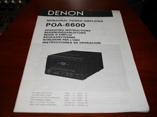 Manuale utente ORIGINALE Denon