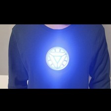 Reattore ad arco indossabile MK6 Iron Man Armor Mark 6 touch LED Tony Stark luce pettorale