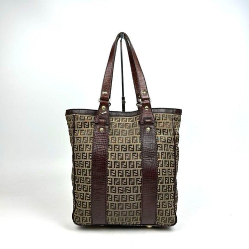Fendi tote bag zuccino tela - fendi,