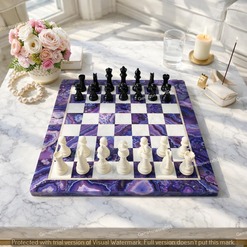 Set scacchi agata viola - set,