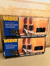 WEIDER AW10Y cavigliere con pesi per gambe e braccia 5 Lbs ognuno kit 2 pezzi