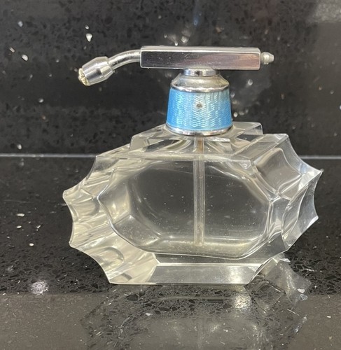 Vintage clear faceted glass - vintage,