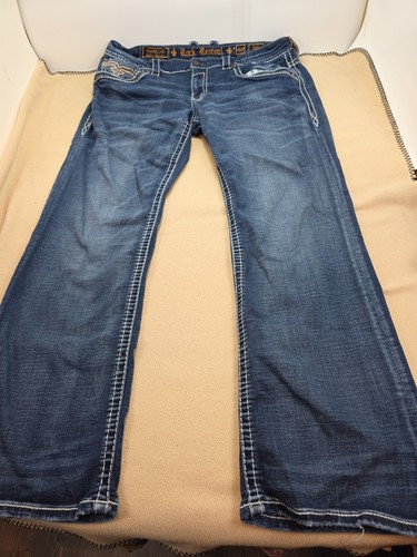 Jeans denim rock revival 40x32 - rock,