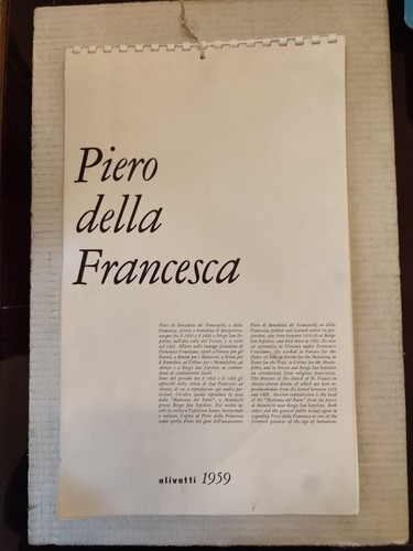 Calendario olivetti originale - calendario,