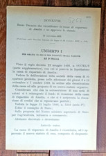 AMELIA 1892 REGIO DECRETO X