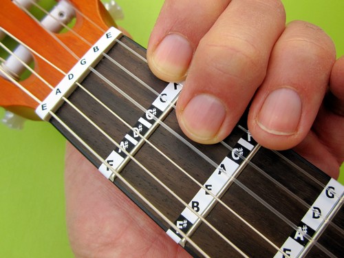 Chitarra note adesivi - note,