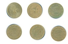 SEI VECCHIE MONETE ITALIANE DA