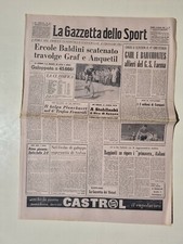 GAZZETTA DELLO SPORT 16 MAGGIO 1958 TROFEO TENDICOLLO FORLI' BALDINI FENAROLO