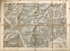 1855 CARTA TOPOGRAFICA BIELLA