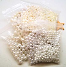 Perles acryliques blanc ou