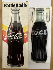Radio AM Bottle Coca-Cola vintage con scatola originale, confezione e istruzioni