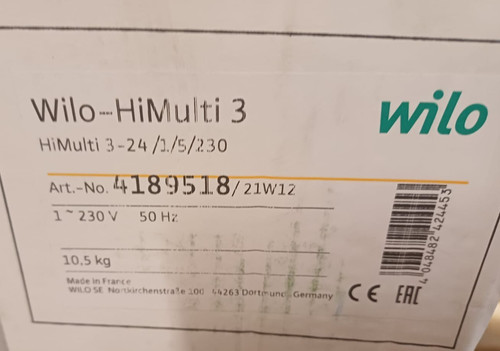 Pompa wilo himulti art nr - himulti, art.