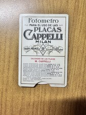 FOTOMETRO PLACAS CAPPELLI MILAN VINTAGE DB