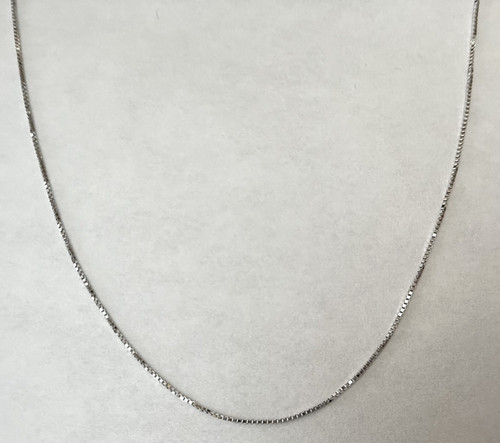 Catena scatola oro - oro, bianco