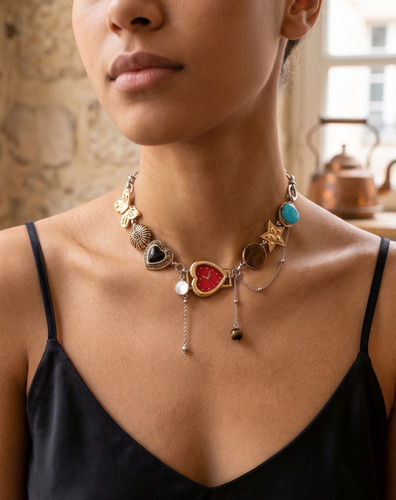 Collana girocollo orologio y2k - girocollo,