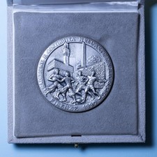 FIRENZE MEDAGLIA 1990 TRADIZIONE CONTINUITA' ARTE SPORT FDC ARGENTO SILVER