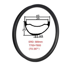 Cerchi bici 29 pollici T700 25