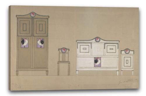 Tela cornice georges feure - tela/cornice,