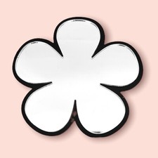 Specchi Acrilici A Forma Di Margherita Con Una Cornice Colorata A Scelta E Ganci