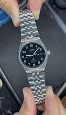 Reloj Seiko SilverWave Quartz 36 mm – diver vintage con calendario bilingüe