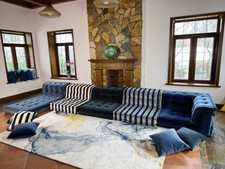 Divano Mah Jong trapuntato a