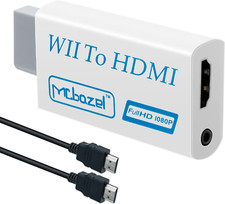 Adattatore Wii a HDMI Con Cavo HDMI Da 1,5 M 1080P,Convertitore Di Segnale Video