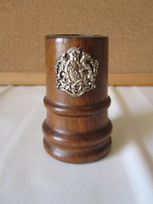 Portatabacco antico in legno tabacchiera vintage barattolo per tabacco