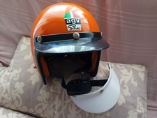 Rarissimo casco jet AGV originale d'epoca 60 70 modello PASO Renzo Pasolini !!!