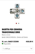 Basetta Per Cerniera